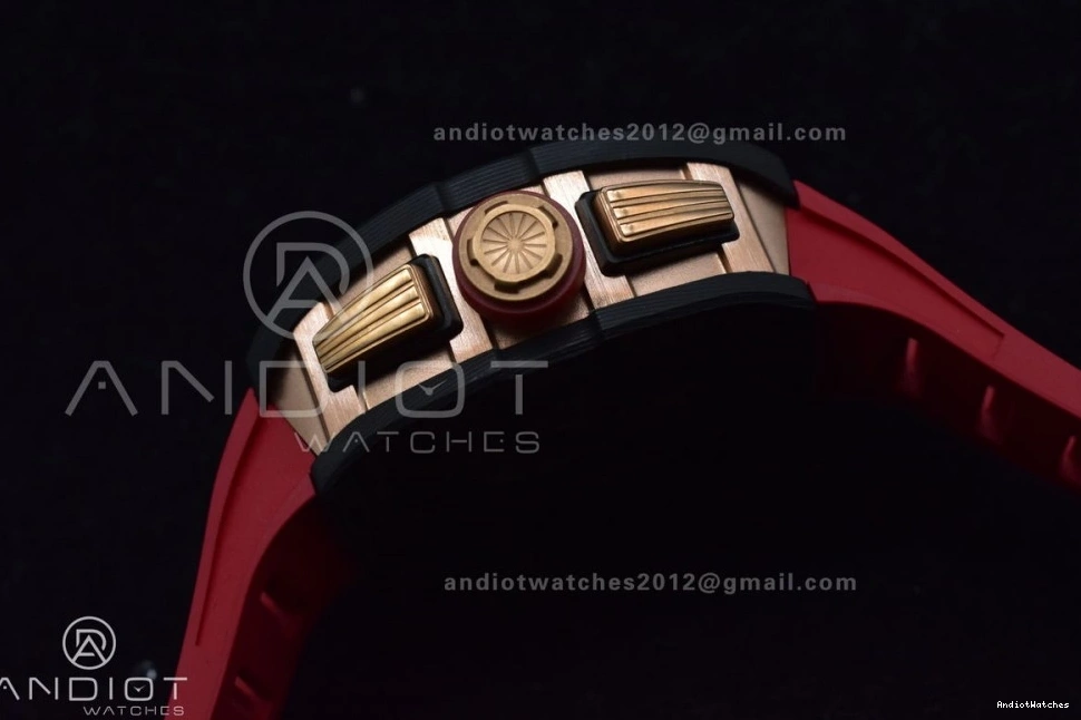 Rubber V Red Edition Lotus ModernLook 1:1 1020 Strap Dial A7750 KVF on Chrono Crystal Best RM011 NTPT 0324